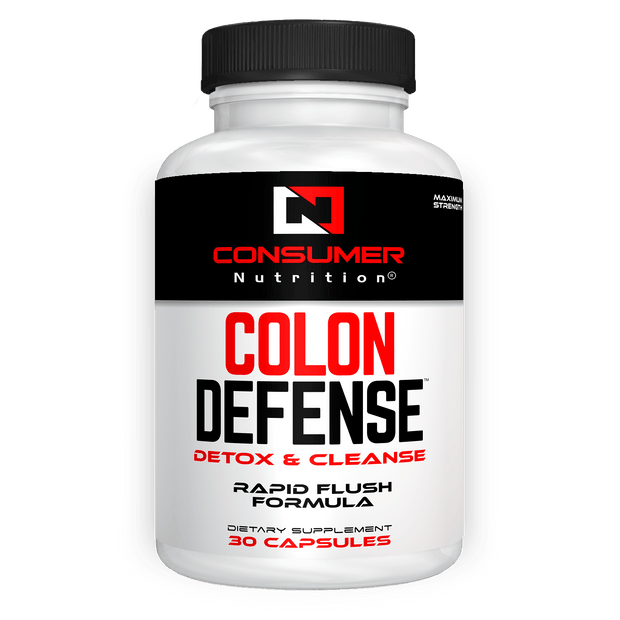 Colon Defense Colon Cleanse Detox for Optimal Liver, Gut & Digestion Bowel Cleanse - Cascara Sagrada, Senna Leaf, & Psyllium Husk Capsules by Consumer Nutrition