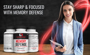 Memory Defense Nootropics Brain and Memory Support Supplement for Better Focus & Mental Clarity -with  Ginkgo Biloba, Bacopa Monnieri, Huperzine-A and More - Consumer Nutrition