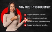 Thyroid Support Supplement with Iodine Energy & Focus Support Formula - Vegetarian & Non-GMO - Vitamin B12 Complex, Zinc, Selenium, Ashwagandha, & Kelp Thyroid Defense by Consumer Nutrition