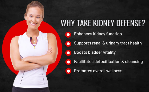 Kidney Support Supplement - Kidney Defense Kidney Detox & Cleanse - With Cranberry Extract, Astragalus Root, & More for Urinary Tract, Kidney and Bladder Support by Consumer Nutrition - 60 Capsules