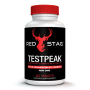 RED STAG® TESTPEAK Male Enhancement Formula Enhances Drive and Libido Male Virility & Male Performance for Men with Tongkat Ali & Maca Root Powder for Low T - Men’s Health Supplement Stamina Supplement for Men